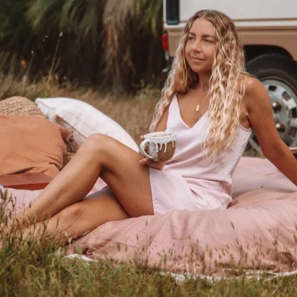 Ettitude Soft Pink Slip Dress